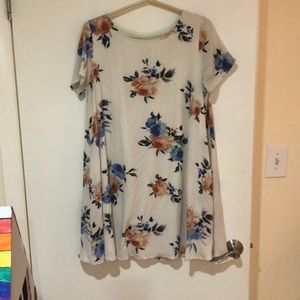 Flower T-shirt dress